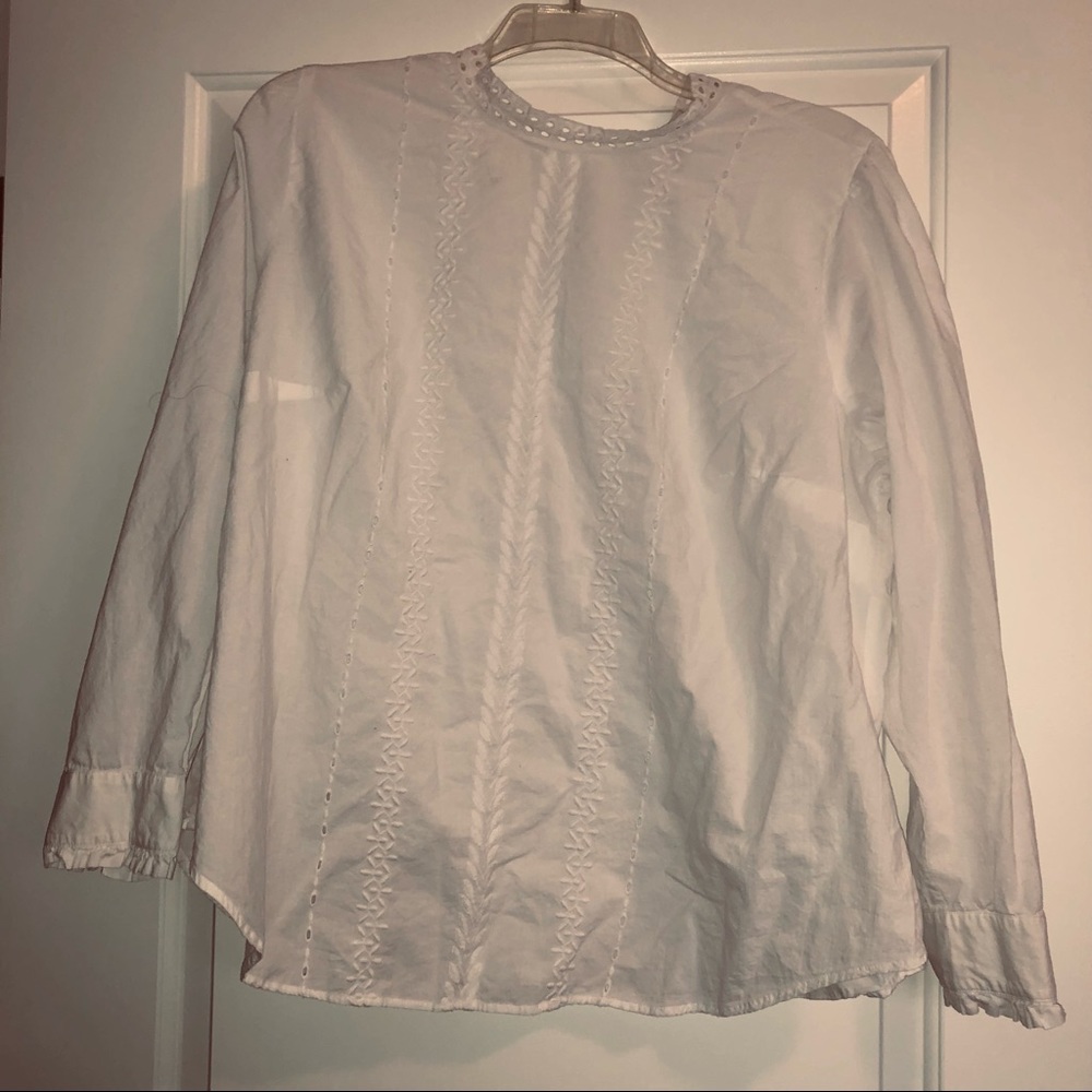 Loft Plus White Blouse